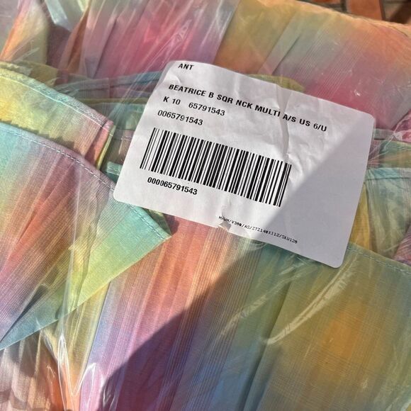 Anthropologie Beatrice B Square Neck Tiered Dress NWT - Picture 6 of 16